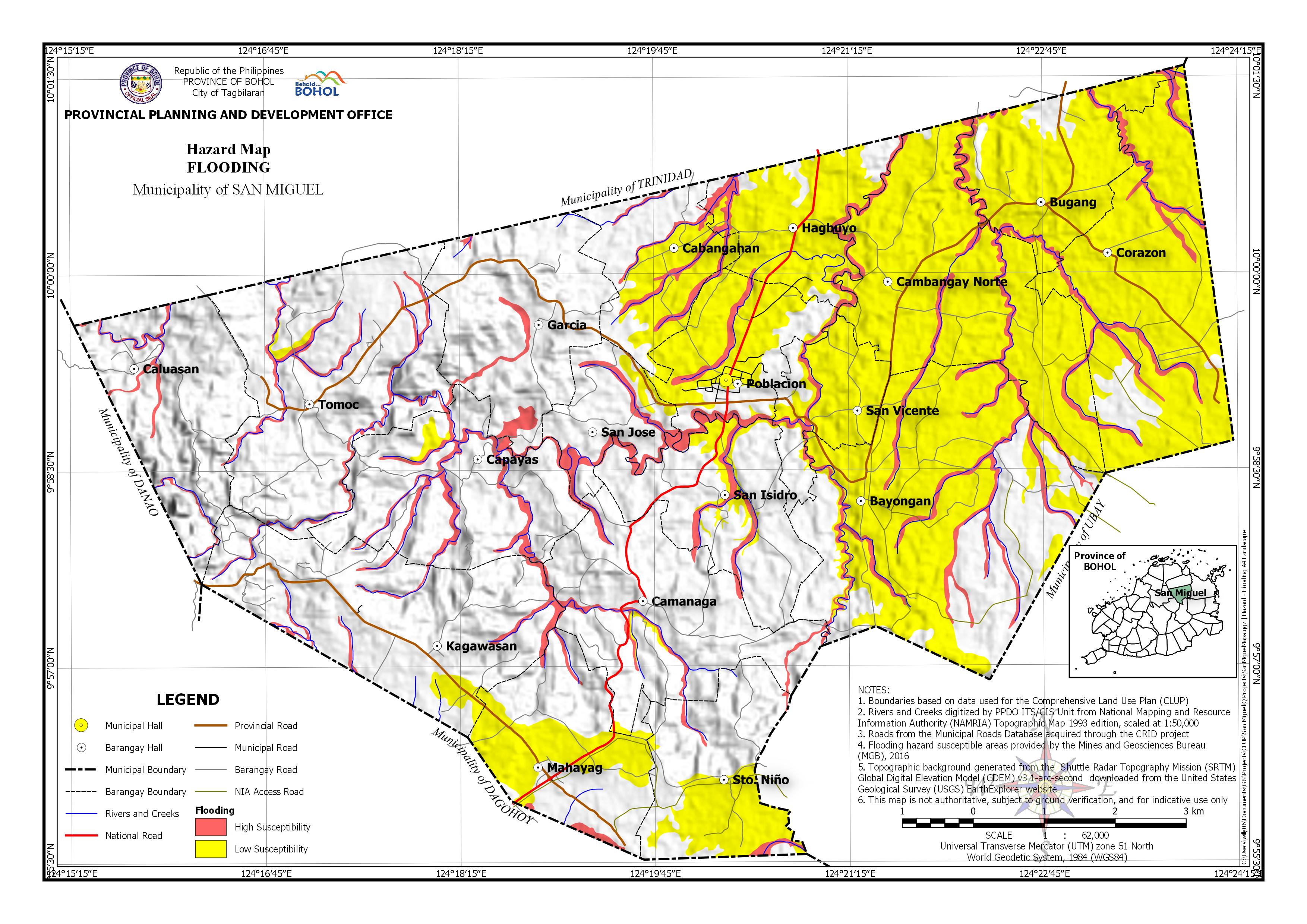 Flooding Map of San Miguel